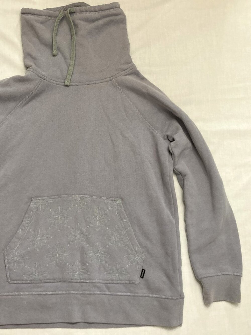 Burton Women's Indie Trip Crush Neck Sweatshirt Sz S Grey Pullover Ski Outdoor